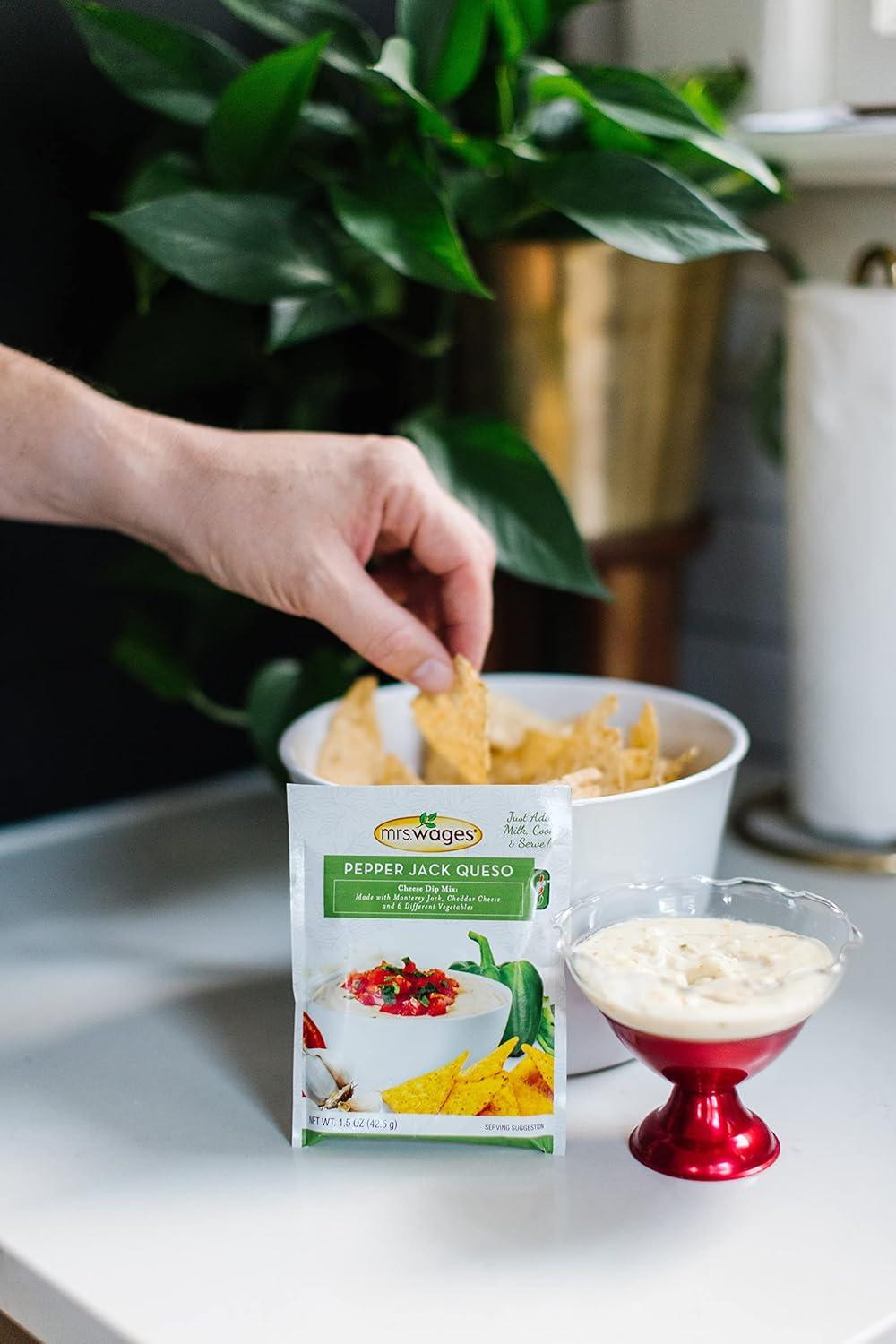 image:imageMrs Wages Cheese Dip Mix Pepper Jack Queso 15 oz Packet Pack Of 12Pepper Jack Queso