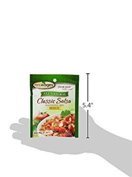image:imageMrs Wages Chipotle and Garlic Salsa Seasoning Mix Quick and Easy Flavorful Salsa Seasoning Variety of Uses Fresh Flavor 08 oz packet Value Pack of 12Classic Salsa