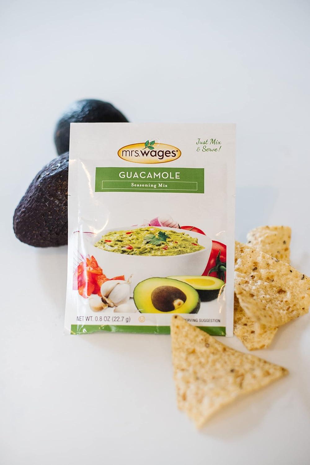 image:imageMrs Wages Chipotle and Garlic Salsa Seasoning Mix Quick and Easy Flavorful Salsa Seasoning Variety of Uses Fresh Flavor 08 oz packet Value Pack of 12Guacamole Seasoning