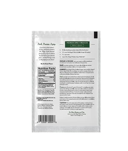 image:imageMrs Wages Medium Spicy Pickles Quick Process Mix Quick and Easy SimpleToUse Flavorful Spice Easy Way to Make Pickles Great Snack 65 oz Packet Value Pack of 12Medium Spicy