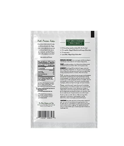 image:imageMrs Wages Medium Spicy Pickles Quick Process Mix Quick and Easy SimpleToUse Flavorful Spice Easy Way to Make Pickles Great Snack 65 oz Packet Value Pack of 12Hot Spicy