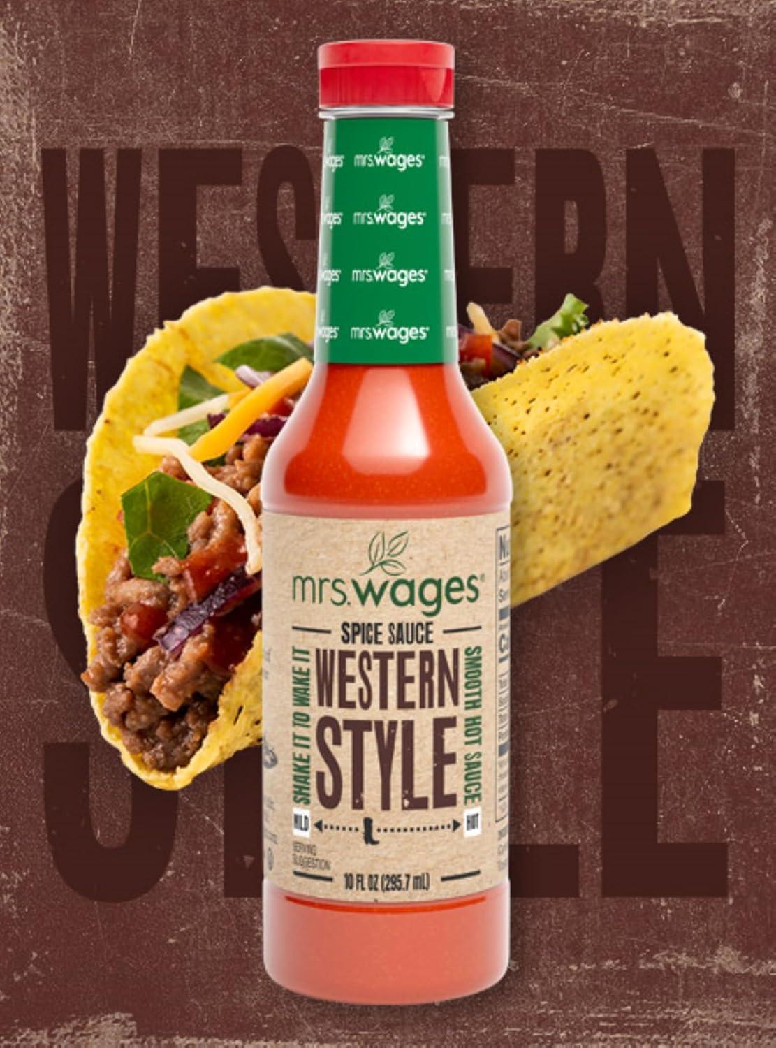 image:imageMrs Wages Original Mississippi Style Spice Sauce Medium Hot Sauce Perfect For Wings Chicken Dip Kabobs Zesty Tangy Cayenne Pepper amp Vinegar Flavorful Heat Smooth Hot Sauce 10 fl oz BottleWestern