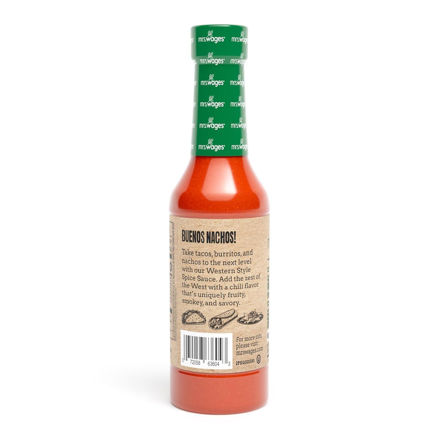 image:imageMrs Wages Original Mississippi Style Spice Sauce Medium Hot Sauce Perfect For Wings Chicken Dip Kabobs Zesty Tangy Cayenne Pepper amp Vinegar Flavorful Heat Smooth Hot Sauce 10 fl oz BottleWestern