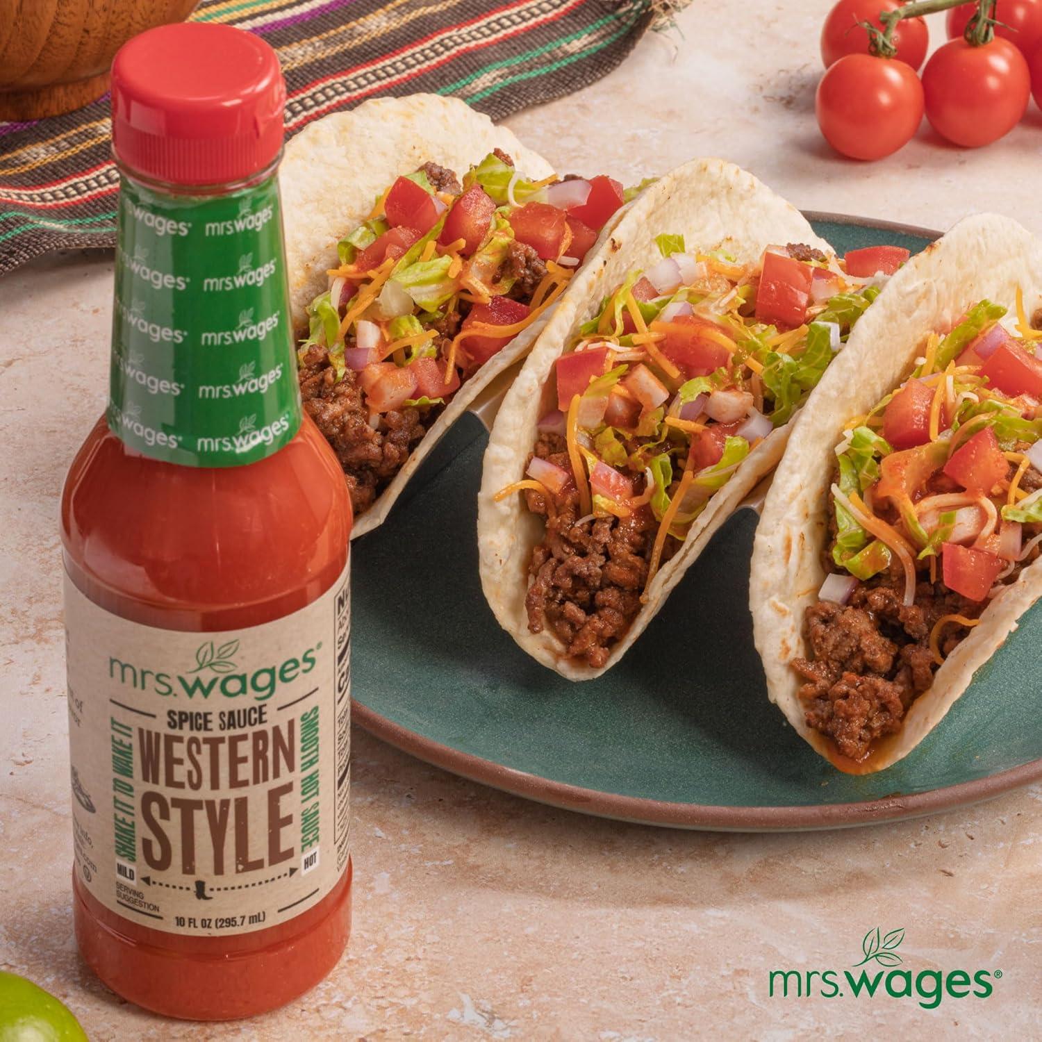 image:imageMrs Wages Original Mississippi Style Spice Sauce Medium Hot Sauce Perfect For Wings Chicken Dip Kabobs Zesty Tangy Cayenne Pepper amp Vinegar Flavorful Heat Smooth Hot Sauce 10 fl oz BottleWestern