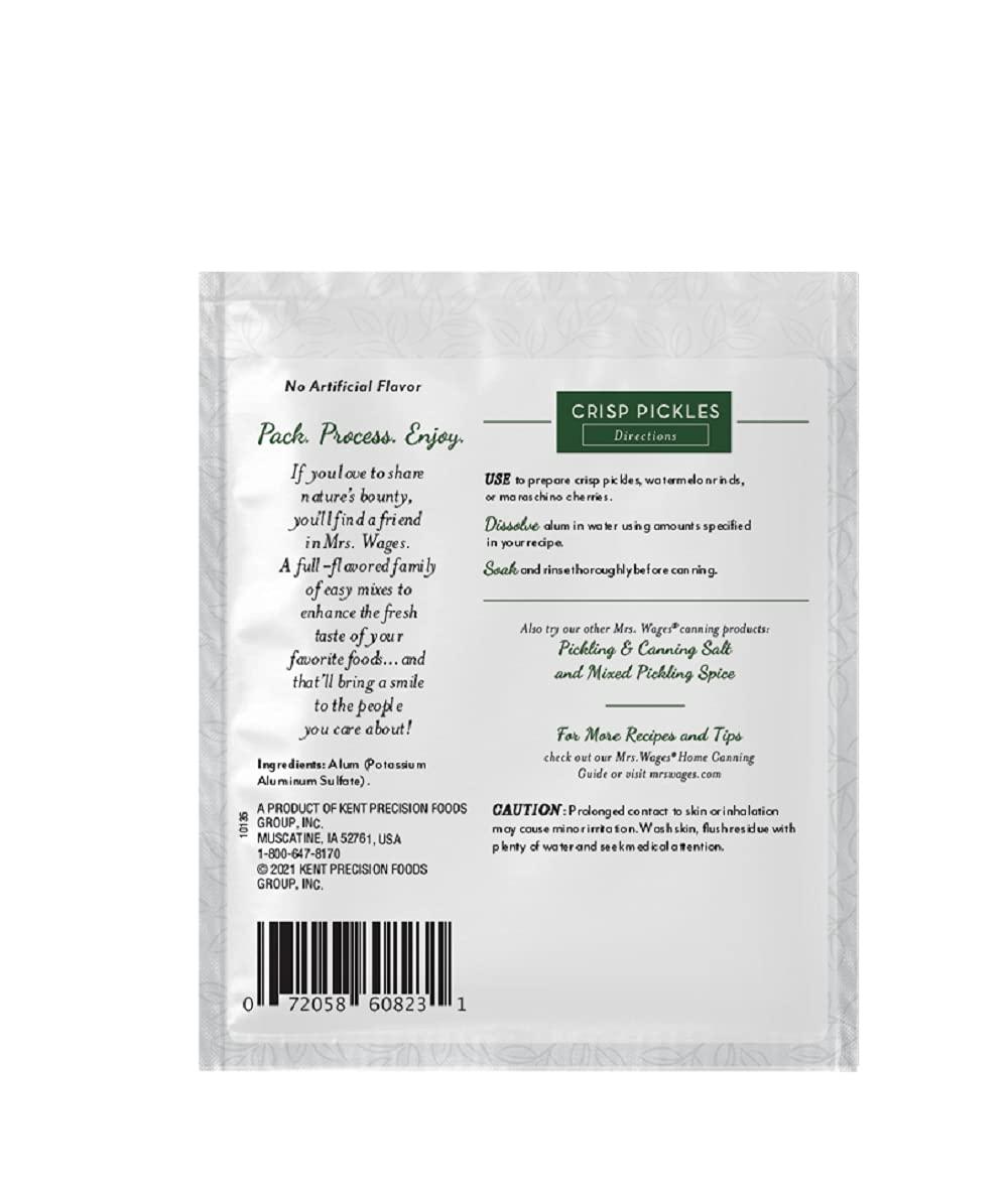 image:imageMrs Wages Pickle Mix Xtra Crunch EasyToUse Fast Results Great Taste amp Crispness Ensures Crunchiness 55 oz Jar Pack of 1Alum