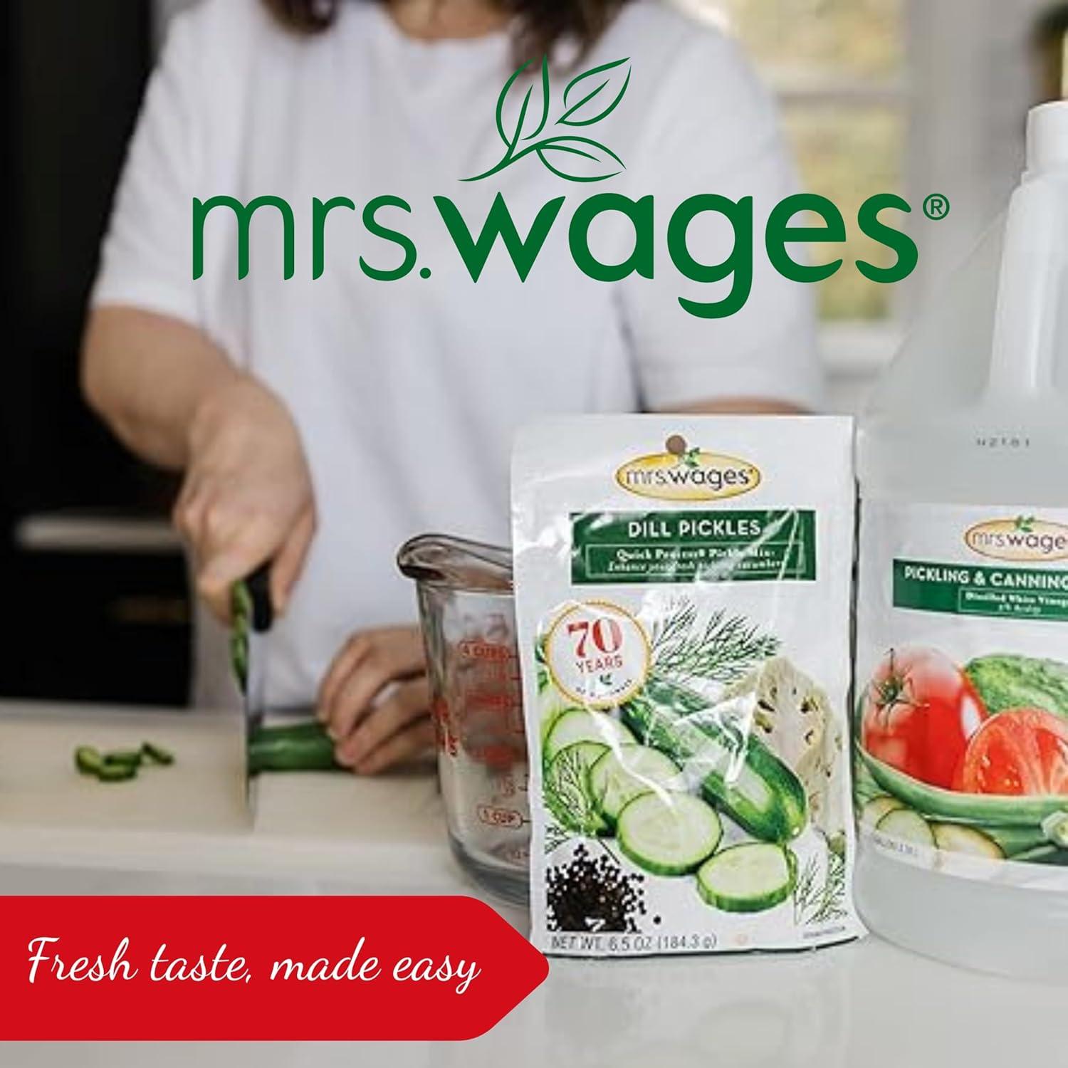 image:imageMrs Wages Pickle Mix Xtra Crunch EasyToUse Fast Results Great Taste amp Crispness Ensures Crunchiness 55 oz Jar Pack of 1Xtra Crunch
