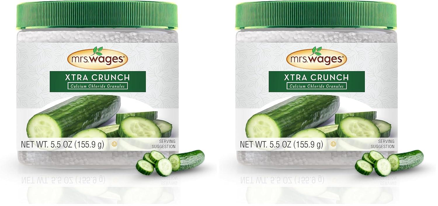 image:imageMrs Wages Pickle Mix Xtra Crunch EasyToUse Fast Results Great Taste amp Crispness Ensures Crunchiness 55 oz Jar Pack of 1Xtra Crunch