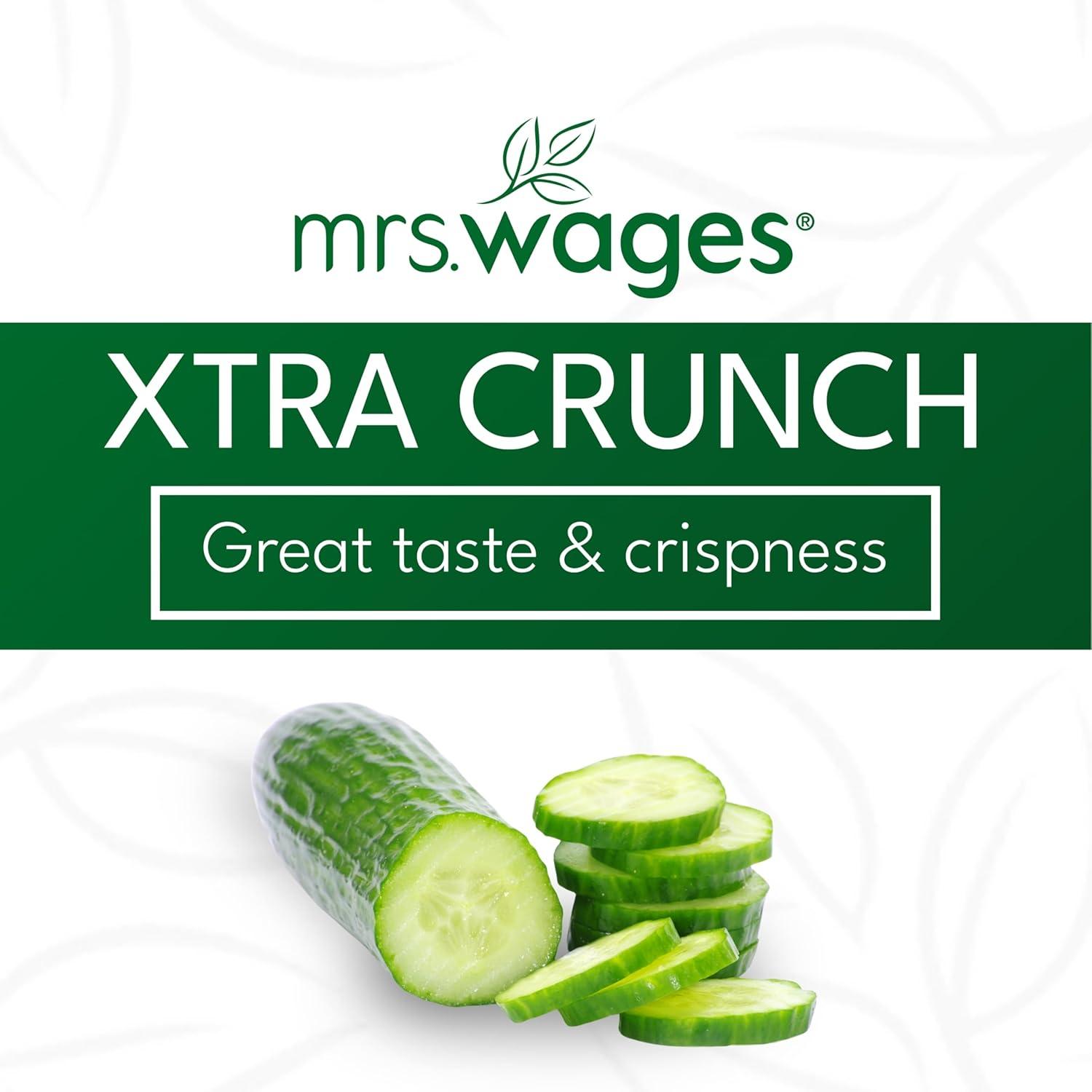 image:imageMrs Wages Pickle Mix Xtra Crunch EasyToUse Fast Results Great Taste amp Crispness Ensures Crunchiness 55 oz Jar Pack of 1Xtra Crunch