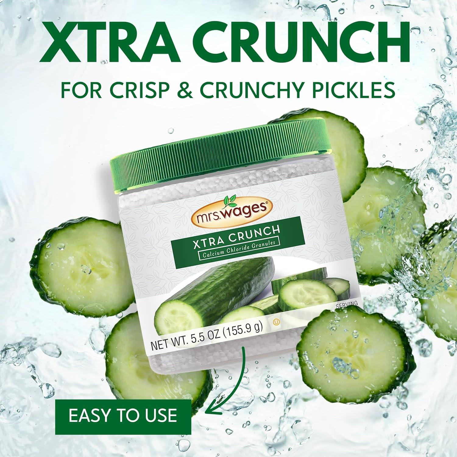image:imageMrs Wages Pickle Mix Xtra Crunch EasyToUse Fast Results Great Taste amp Crispness Ensures Crunchiness 55 oz Jar Pack of 1Xtra Crunch