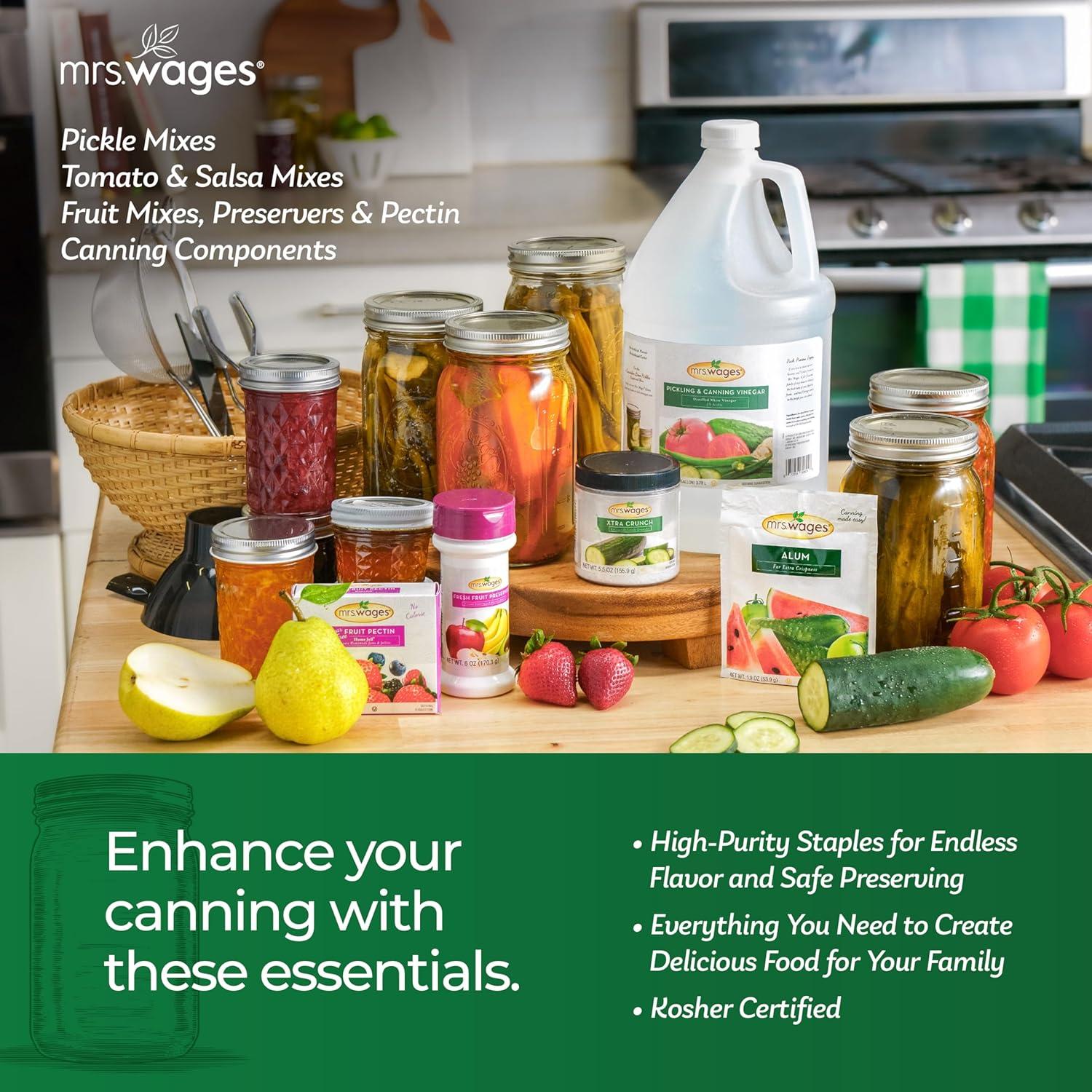 image:imageMrs Wages Pickling Lime EasyToMake Crispy Flavorful Pickles Tasty Creations Pickling Lime LongLasting Resealable Bag 1 lb Value Pack of 61 Pound Pack of 1
