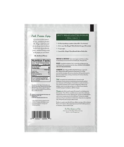 image:imageMrs Wages Zesty Bread and Butter Pickles Quick Process Mix Quick and Easy SimpleToUse Sweet Sour amp Spice Flavor Enhance Pickled Cucumbers 62 oz Packet Value Pack of 12Zesty Bread and Butter