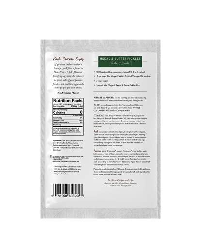 image:imageMrs Wages Zesty Bread and Butter Pickles Quick Process Mix Quick and Easy SimpleToUse Sweet Sour amp Spice Flavor Enhance Pickled Cucumbers 62 oz Packet Value Pack of 12Bread and Butter