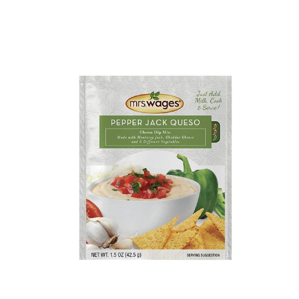 image:imageMrs Wages Cheese Dip Mix Pepper Jack Queso 15 oz Packet Pack Of 12Pepper Jack Queso