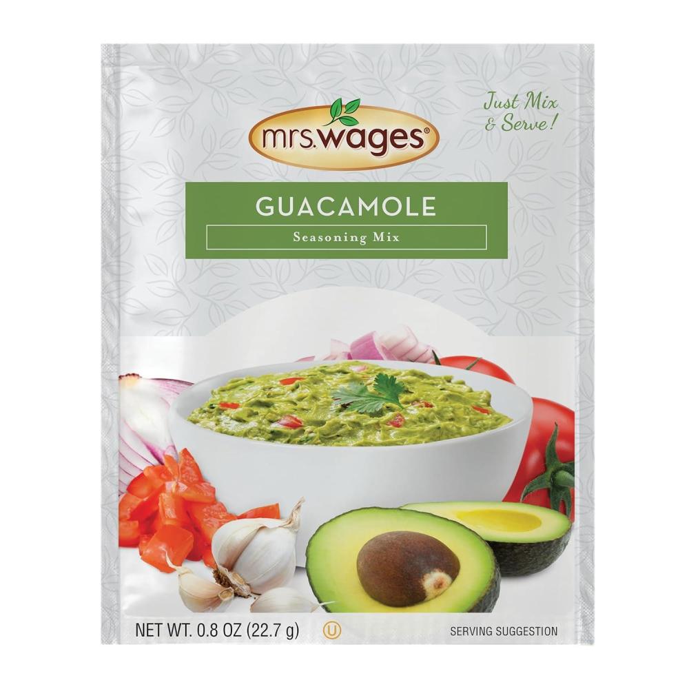 image:imageMrs Wages Chipotle and Garlic Salsa Seasoning Mix Quick and Easy Flavorful Salsa Seasoning Variety of Uses Fresh Flavor 08 oz packet Value Pack of 12Guacamole Seasoning