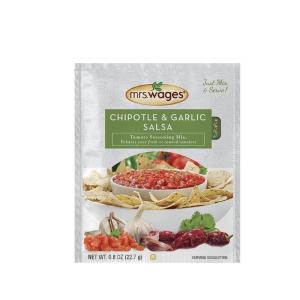 image:imageMrs Wages Chipotle and Garlic Salsa Seasoning Mix Quick and Easy Flavorful Salsa Seasoning Variety of Uses Fresh Flavor 08 oz packet Value Pack of 12Chipotle and Garlic Salsa Seasoning