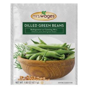 image:imageMrs Wages Medium Spicy Pickles Refrigerator Pickle Mix  Quick and Easy  SimpleToUse  Simple Homemade Pickles  Flavorful Spice  185 oz Packet Value Pack of 12Dilled Green Beans