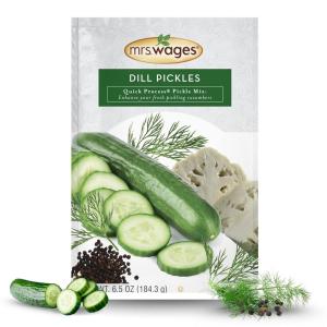 image:imageMrs Wages Pickled Okra and Vegetables Quick Process Mix Quick and Easy SimpleToUse Great Flavor Enhance Pickled Vegetables 336 oz Packet Value Pack of 12Dill
