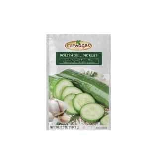 image:imageMrs Wages Polish Dill Pickles Quick Process Mix Quick and Easy SimpleToUse Simple Homemade Pickles Traditional Pickle Flavoring 65 oz Packet Value Pack of 6