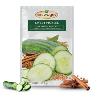 image:imageMrs Wages Zesty Bread and Butter Pickles Quick Process Mix Quick and Easy SimpleToUse Sweet Sour amp Spice Flavor Enhance Pickled Cucumbers 62 oz Packet Value Pack of 12Sweet Pickle