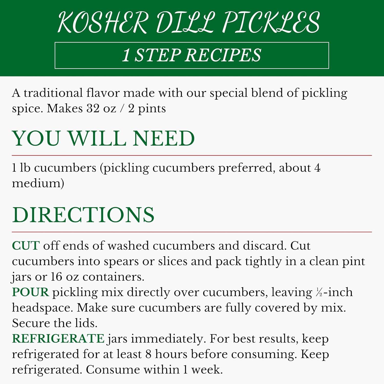 image:imageMrs Wages 1 Step Pickle Bread And Butter Pickling Mix DIY Fresh Pickles in 8 Hours Gluten Free Kosher No Artificial Flavor Each Bottle Makes 2 Pints16 fl oz Bottle VALUE PACK of 6Kosher Dill