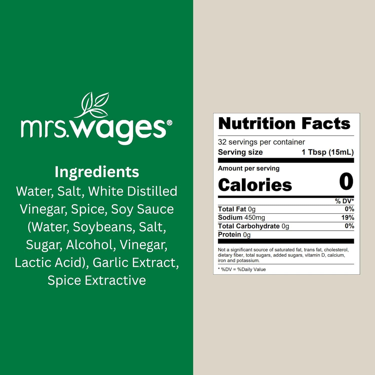 image:imageMrs Wages 1 Step Pickle Bread And Butter Pickling Mix DIY Fresh Pickles in 8 Hours Gluten Free Kosher No Artificial Flavor Each Bottle Makes 2 Pints16 fl oz Bottle VALUE PACK of 6Thai Chili