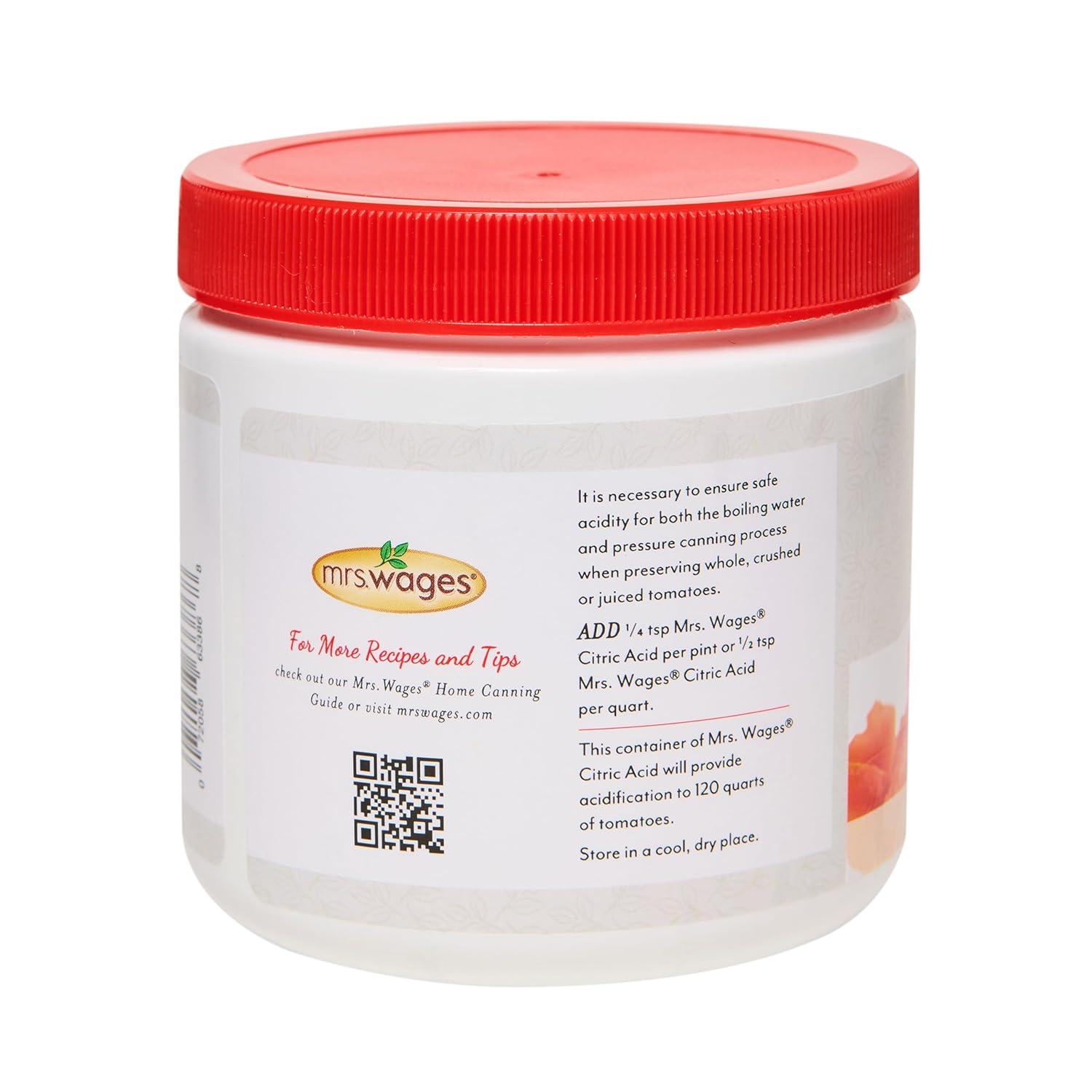 image:imageMrs Wages Fresh Fruit Preserver Protects Color amp Flavor in Fruits Prevents Browning Use on Fresh Frozen or Canned Fruit Shaker Bottle for Easy Use 6 Oz Shaker Bottle Pack of 6Citric Acid
