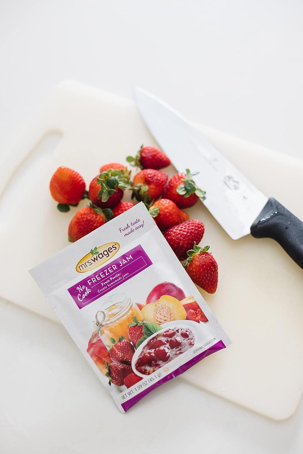 image:imageMrs Wages Fruit Pectin Home Jell EasyToUse Fast Results Homemade Jelly Jams or Freezer Jams 175 oz Carton Value Pack of 12No Cook Fruit Pectin