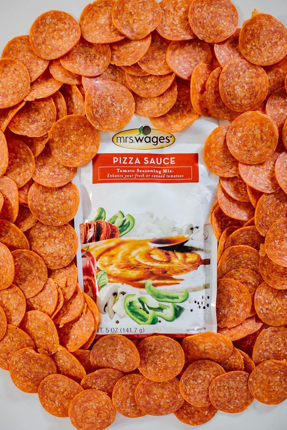 image:imageMrs Wages Tomato Soup Seasoning Mix EasyToUse Simple Homemade Tomato Soup Great Flavor Easy To Freeze or Serve Fresh Naturally Flavored 55 oz Packet Value Pack of 6Pizza Sauce