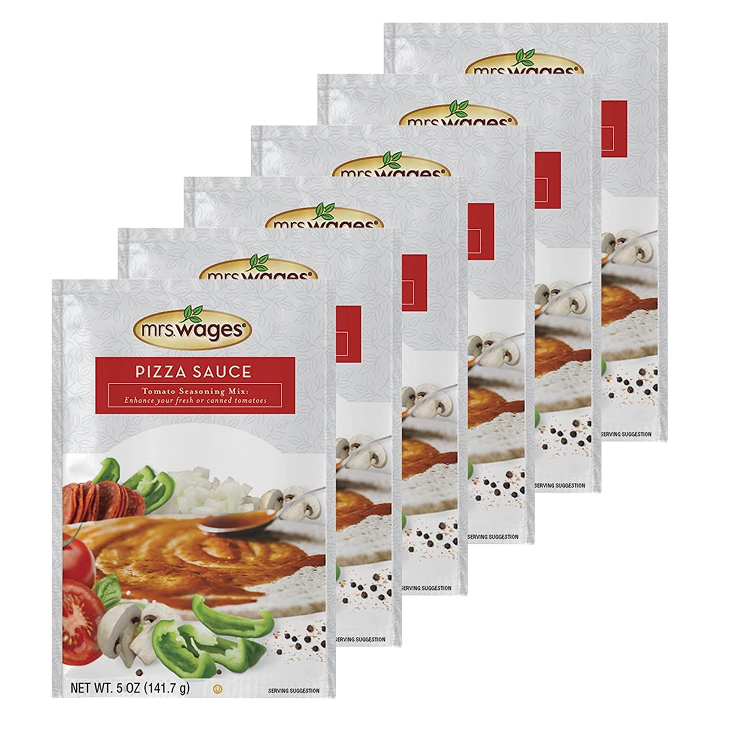 image:imageMrs Wages Tomato Soup Seasoning Mix EasyToUse Simple Homemade Tomato Soup Great Flavor Easy To Freeze or Serve Fresh Naturally Flavored 55 oz Packet Value Pack of 6Pizza Sauce
