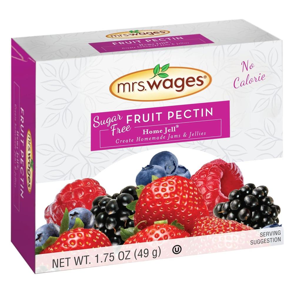 image:imageMrs Wages Fruit Pectin Home Jell EasyToUse Fast Results Homemade Jelly Jams or Freezer Jams 175 oz Carton Value Pack of 12Sugar Free Fruit Pectin