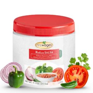 image:imageMrs Wages Medium Salsa Canning Mix Quick and Easy SimpleToUse Easy Storage LongLasting Flavorful Spice 112 oz Canister Pack of 1