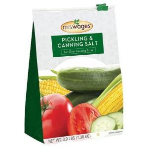 image:imageMrs Wages Pickling and Canning Salt EasyToUse Clear Canning Brine No Artificial Flavor or Color 3 lb Resealable Pouch Value Pack of 6